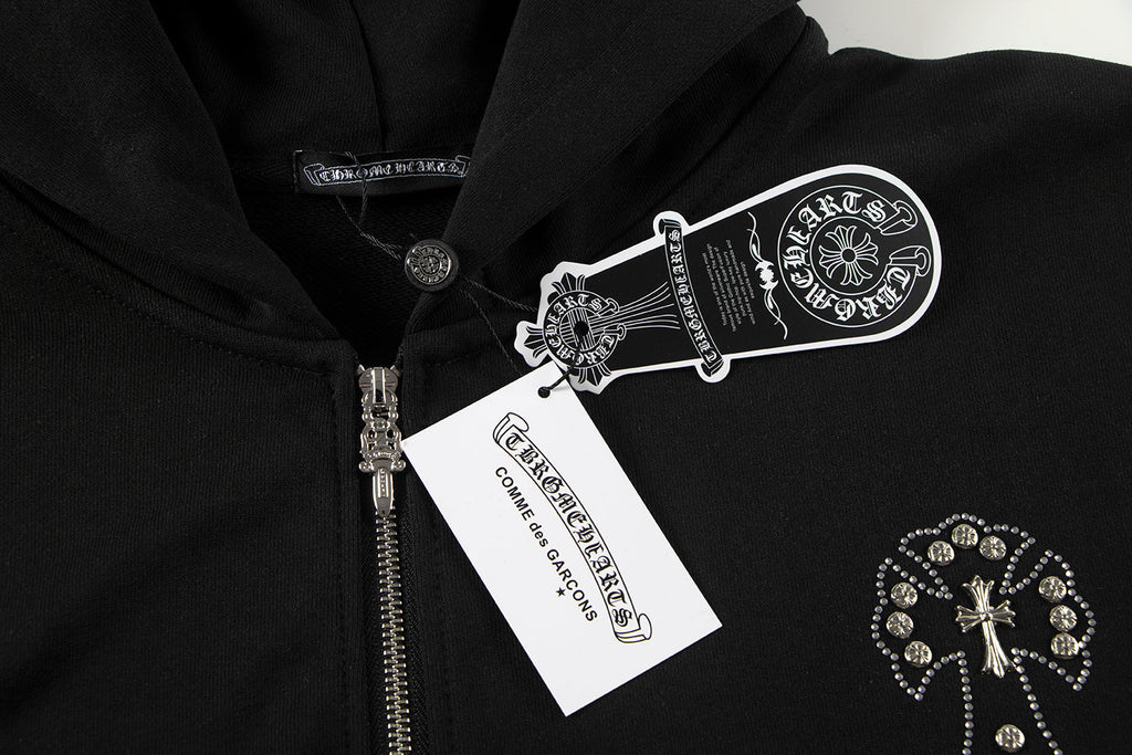 Chrome Hearts New Zip Up Hoodie -TQ02 — view 4