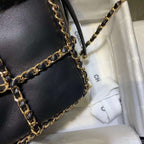 Chanel Bucket Chain Drawstring Bag 2021 - Matte Pink — view 7