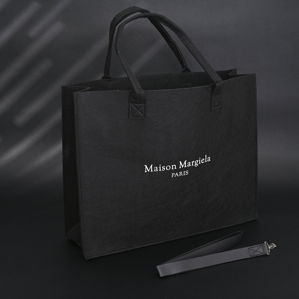 Maison Margiela MM6 Tote Bag – Limited Edition Black Canvas Shopper — view 1