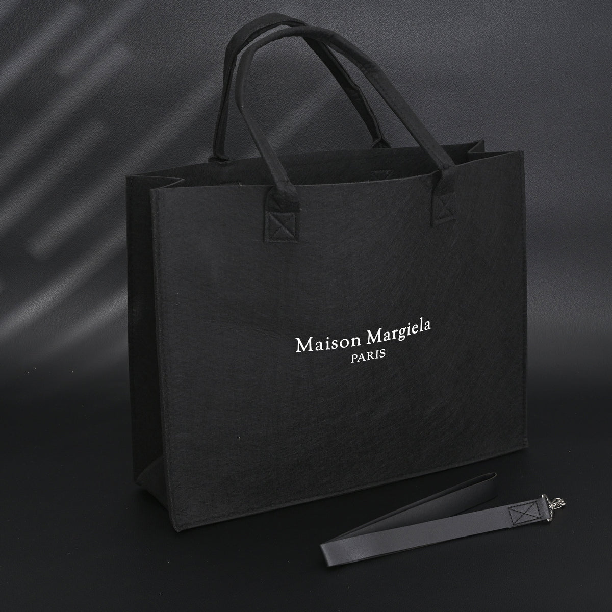 Maison Margiela MM6 Tote Bag – Limited Edition Black Canvas Shopper — view 1
