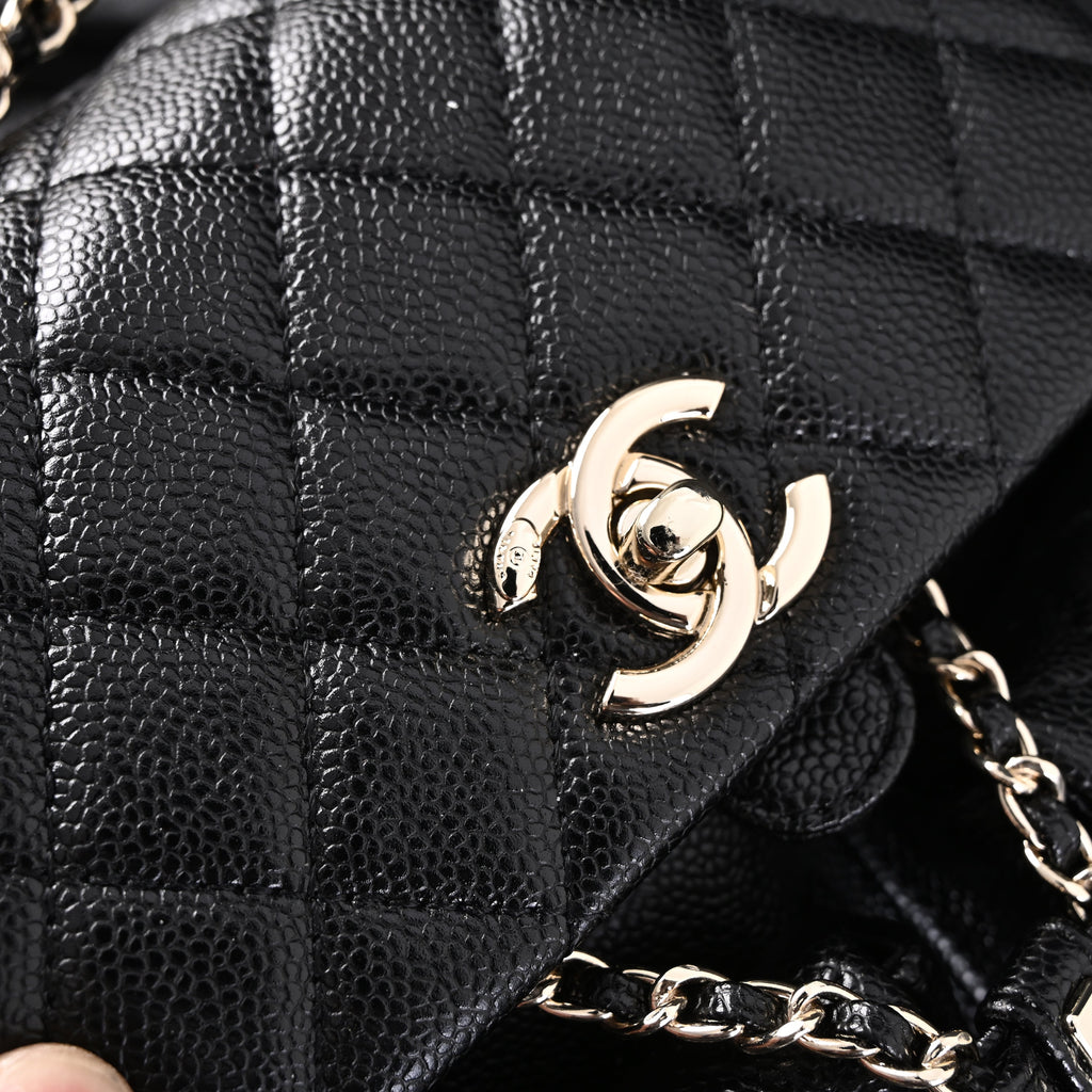 Chanel Duma Backpack – Black Quilted Lambskin with Gold-Tone Hardware (24A Collection) — view 3