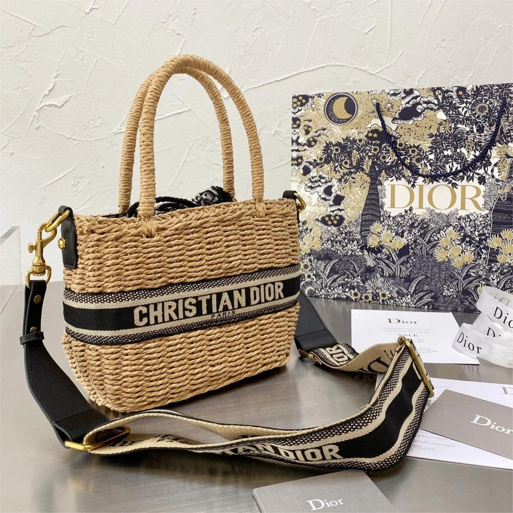 Dior Lady Oblique Bag - Straw — view 2