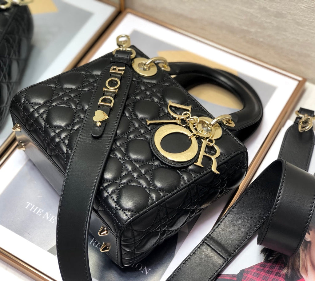 Dior Lady My Abcdior Lambskin Bag - Black — view 3