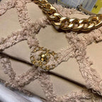 Chanel 19 Medium Denim Flap Bag Beige — view 5