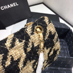 Chanel 19 Tweed Flap Bag Black and Beige — view 6