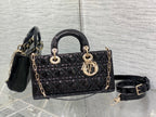 Dior Lady D-Joy Medium Patent Black Leather Bag — view 7