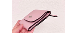 Coach Leather Small Wallet in Pink — view 5