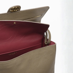 Chanel Maxi Flapbag Gold-Tone - Dark Khaki — view 4