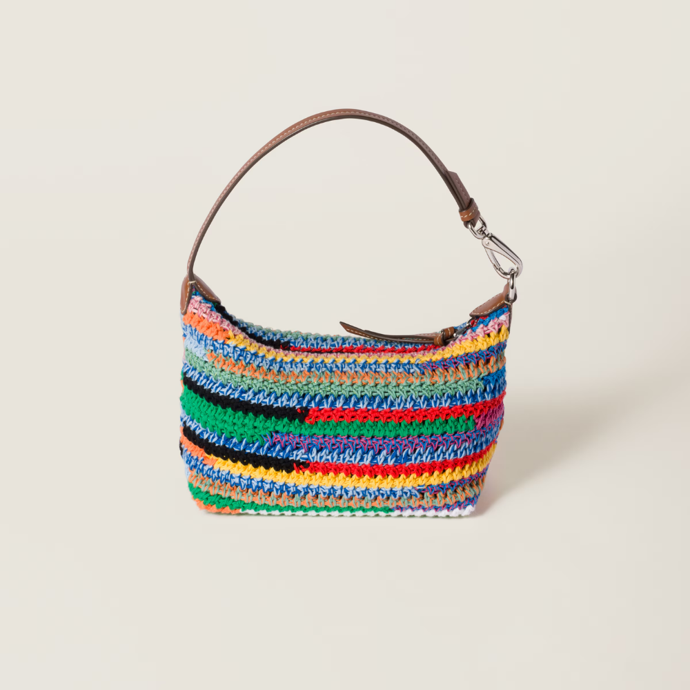 Miu Miu Multicolor Crochet Pouch - Multicolored — view 3
