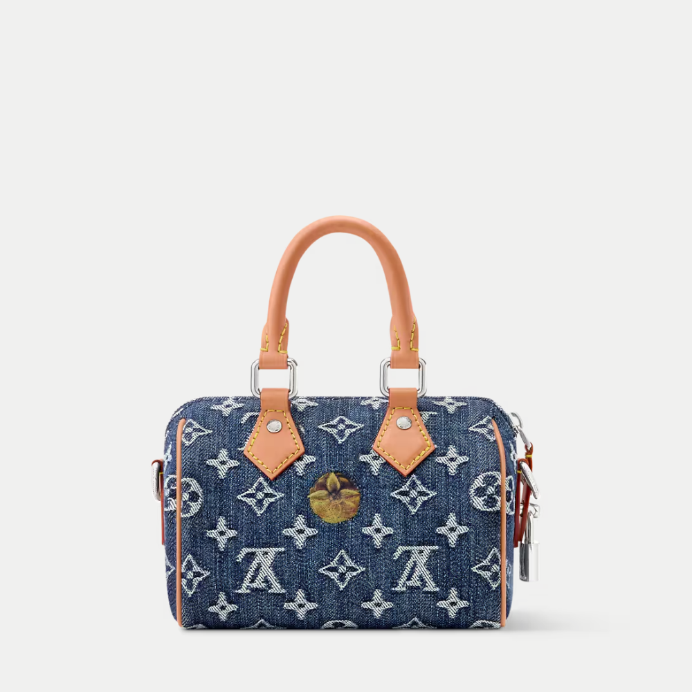 LV Speedy 18 Bandoulière Handbag - Blue — view 3