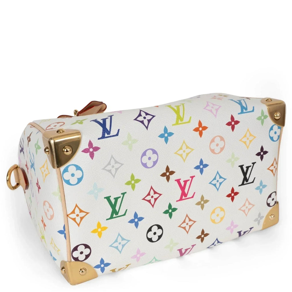 LV x Takashi Murakami Speedy Soft 30 Handbag — view 3