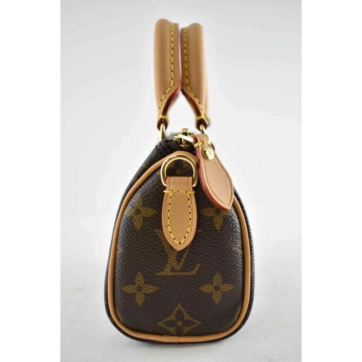 LV Nano Speedy Mini Brown Monogram Handbag — view 3
