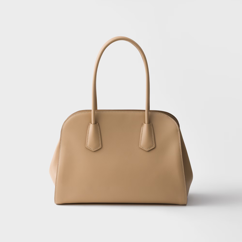 Prada Medium Leather Tote Bag — view 3