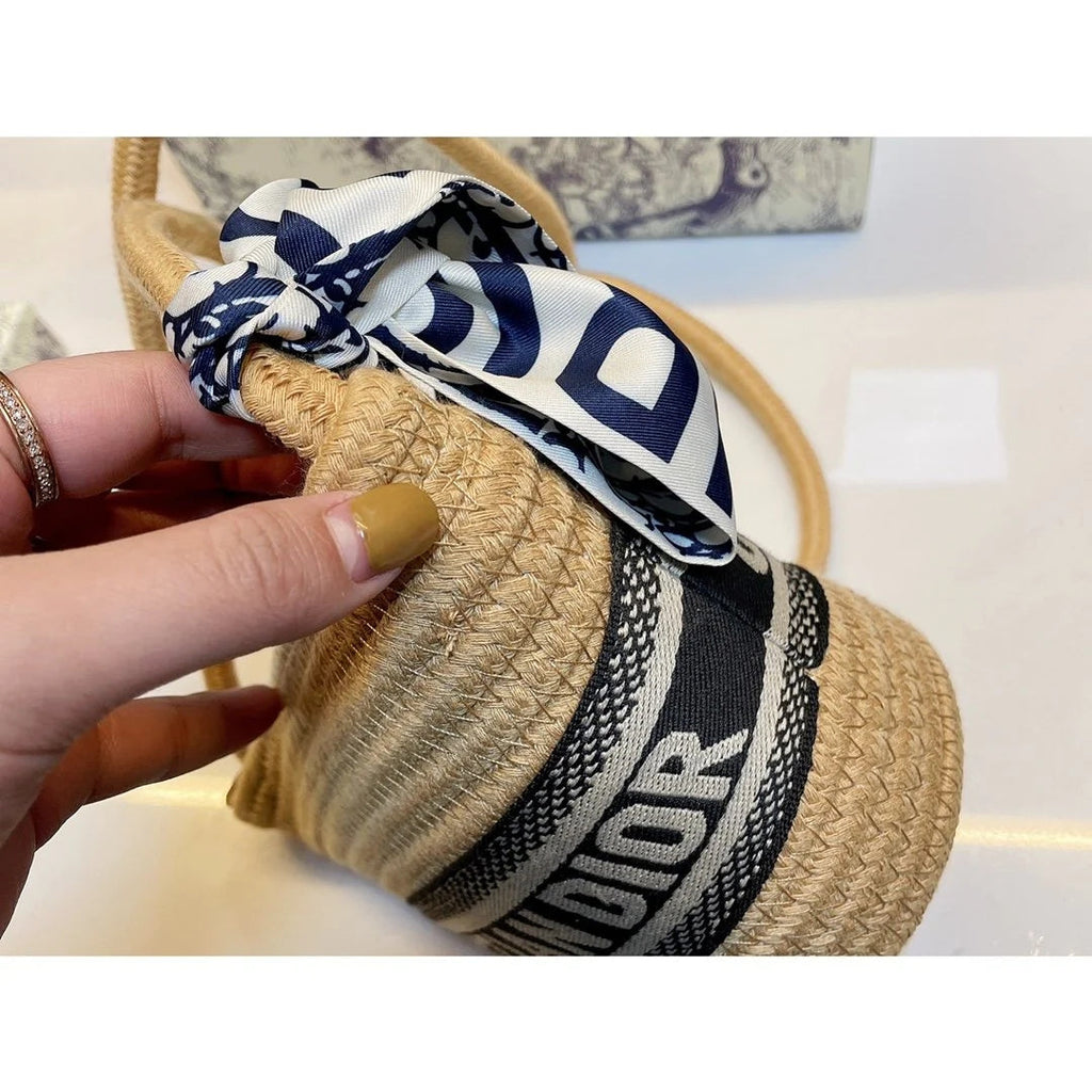 Dior Lady Oblique Bag - Straw — view 3