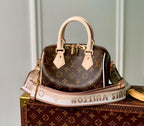 Louis Vuitton Speedy Bandouliere 20 Monogram Beige Strap Handbag — view 1