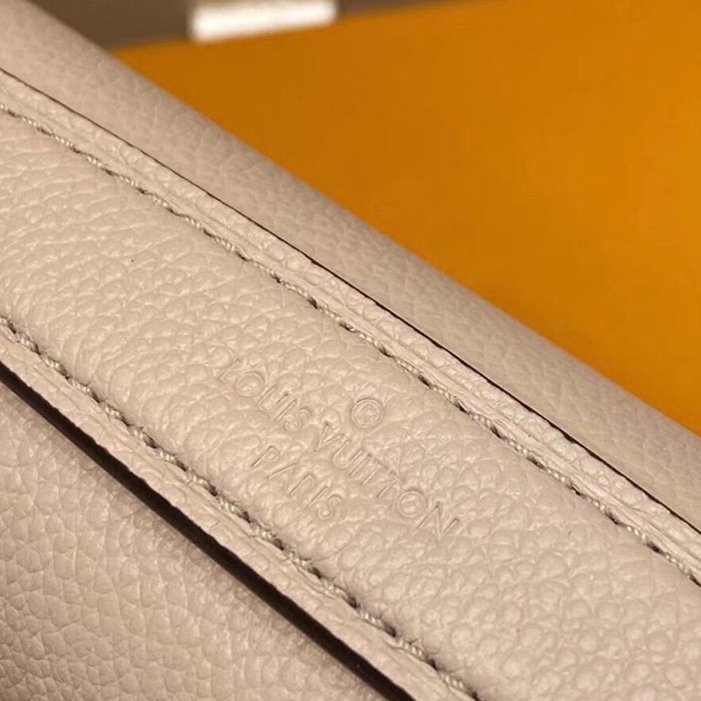 LV Twist Chain Wallet Light Pink Grain Leather — view 6