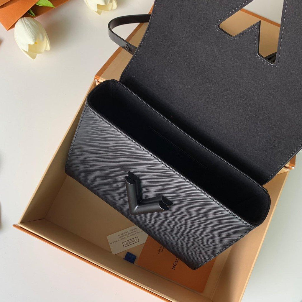 Louis Vuitton Twist MM Black Handbag — view 7
