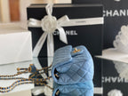 Chanel Denim Flap Bag - Blue — view 4