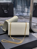 YSL Kate 24cm Shoulder Bag - White — view 3