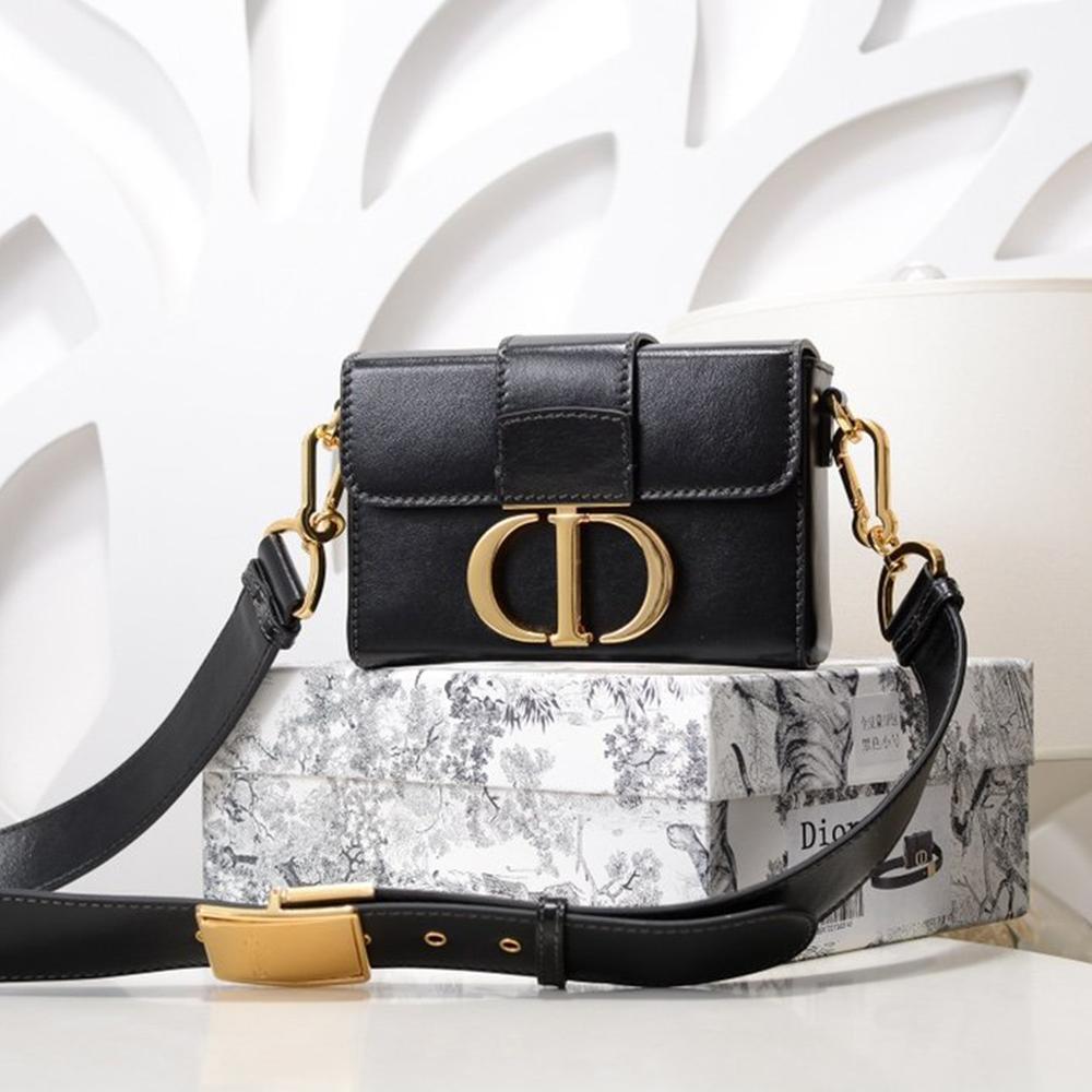 Dior 30 Montaigne Flap Shoulder Crossbody Bag with CD Clasp and Adjustable Leather Strap — view 1