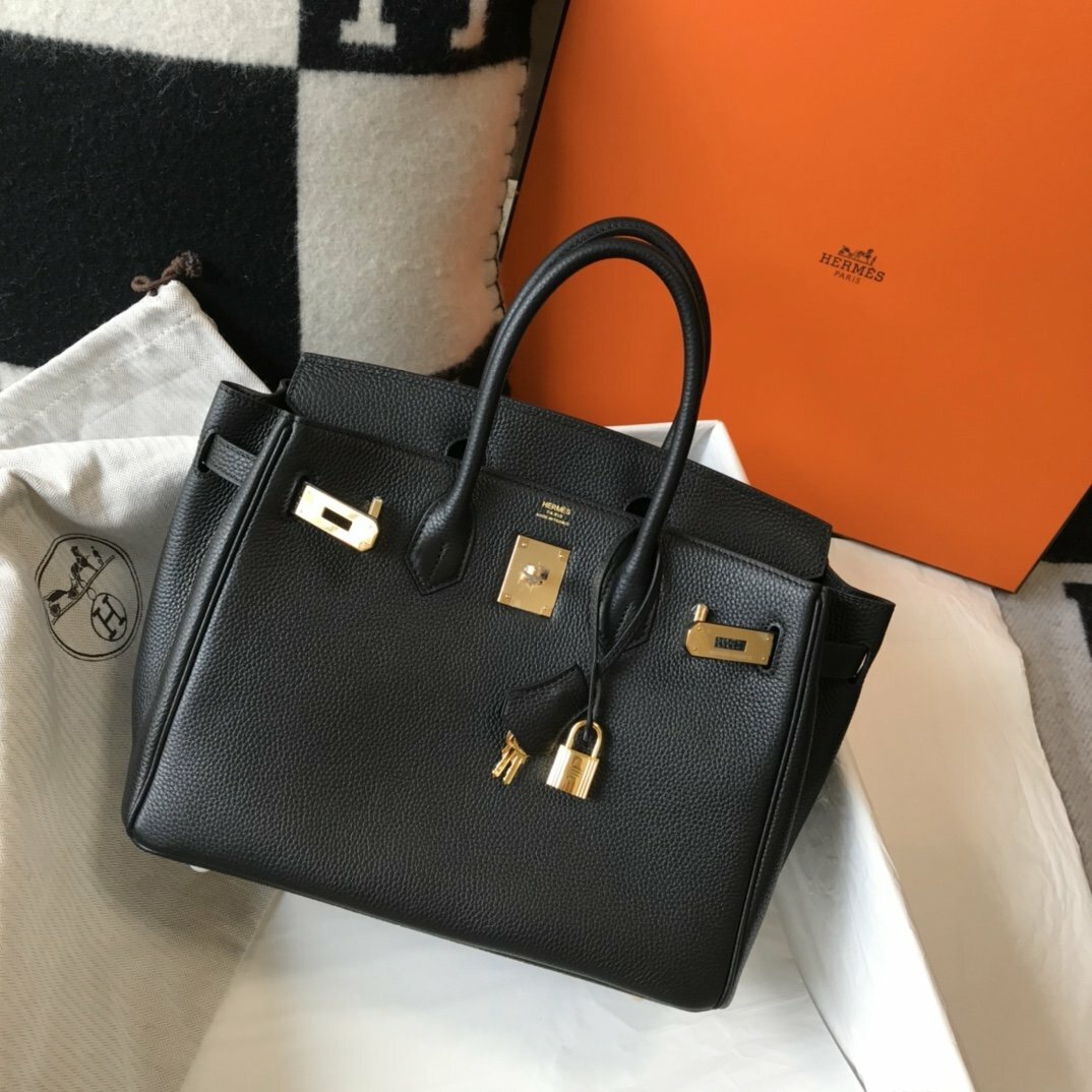 Hermes Handle Bag 30cm Black — view 4