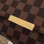 LV Favorite MM Damier Ebene Shoulder Bag — view 8