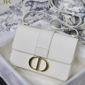 Dior 30 Montaigne Bag Latte Box Calfskin — view 1