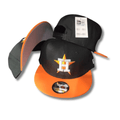 Houston Astros Black and Orange Hat with Star Logo - Snapback Cap — view 1