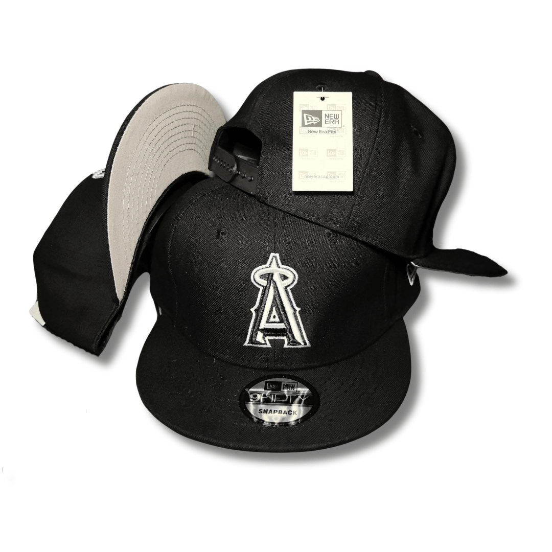 New Era Los Angeles Anaheim Angels Black 9FIFTY - Snapback Cap — view 1