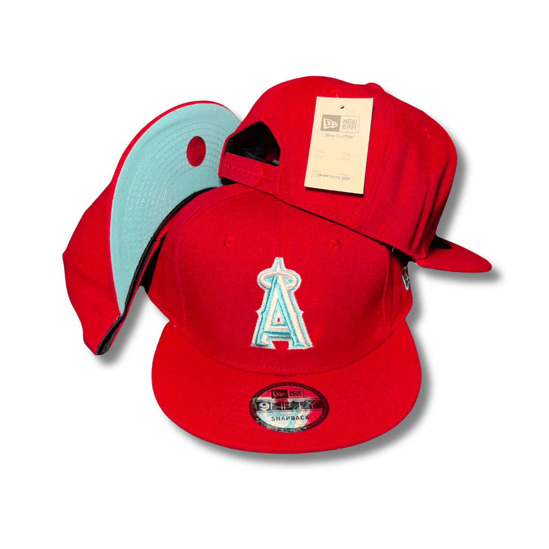Men’s New Era Red Los Angeles Angels 2024 Father’s Day 9FIFTY - Snapback Cap — view 1