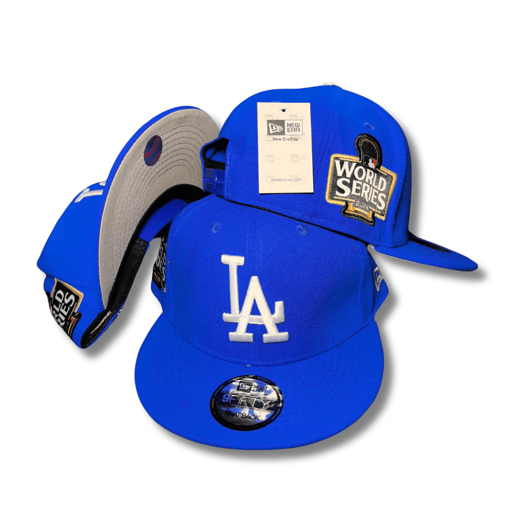 Los Angeles Dodgers World Series Mickey's Place with White Logo Royal Blue – Snapback Cap — view 1
