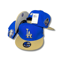 Vegas Gold Los Angeles Dodgers Royal Blue Visor Gray Bottom - Snapback Cap — view 1