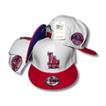 Los Angeles Dodgers 50th Anniversary White, Red, and Blue - Snapback Cap — view 1