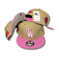 Men's Los Angeles Dodgers New Era Orange/Pink 2020 World Series Mango Passion 59FIFTY - Snapback Cap — view 1