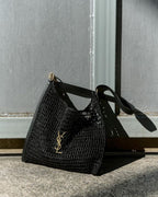 Saint Laurent YSL Raffia Tote Bag — view 4