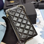 Chanel Lambskin Phone Holder Wallet — view 3