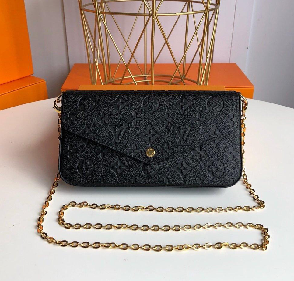 Louis Vuitton Félicie Pochette Black — view 5