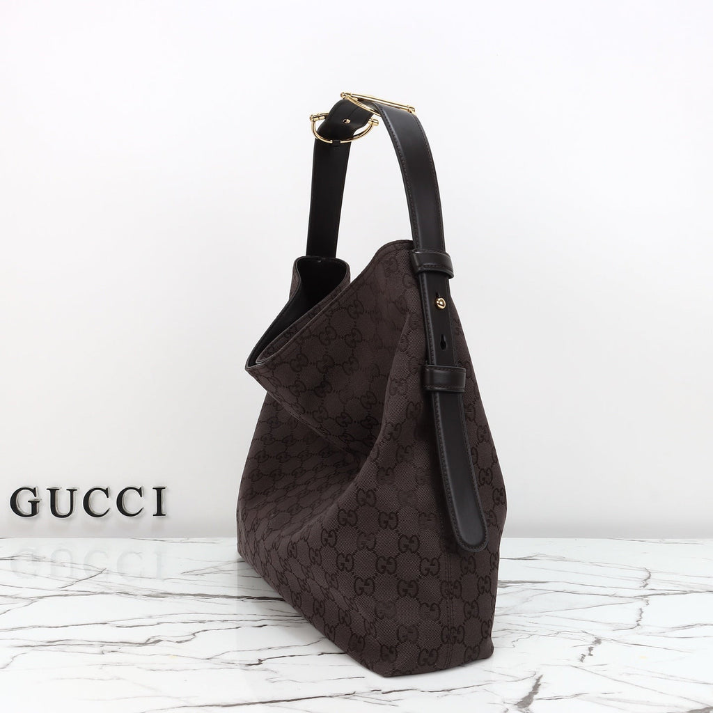 Gucci Beatrix Tote Brown and Dark Brown Original GG Canvas — view 8
