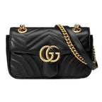 Gucci GG Marmont Matelassé Mini Bag - Black — view 9