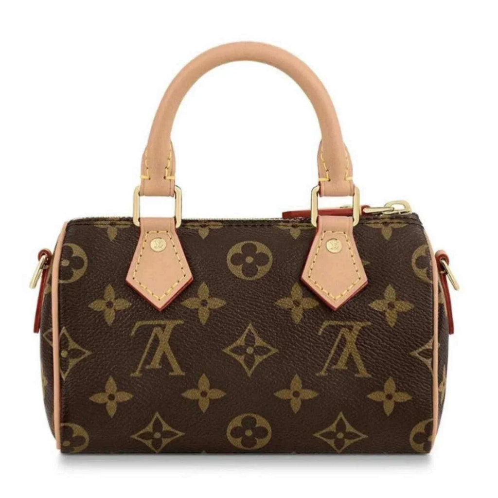 LV Nano Speedy Mini Brown Monogram Handbag — view 4