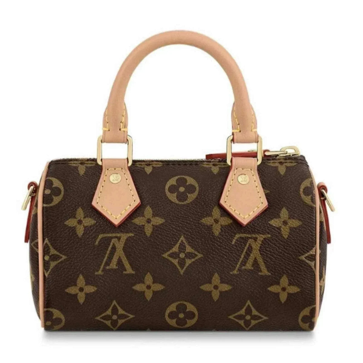 LV Nano Speedy Mini Brown Monogram Handbag — view 4