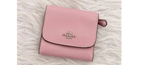 Coach Leather Small Wallet in Pink — view 3