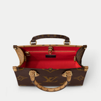 LV OnTheGo PM Monogram Reverse Canvas Tote Handle Bag with Double Handles and Adjustable Strap - Brown — view 4