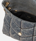 YSL Puffer Small Denim Shoulder Bag — view 5