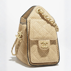 Chanel 25 Mini Handbag Braided Raffia — view 4