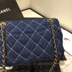 Chanel Denim Quilted Flap Bag — view 4