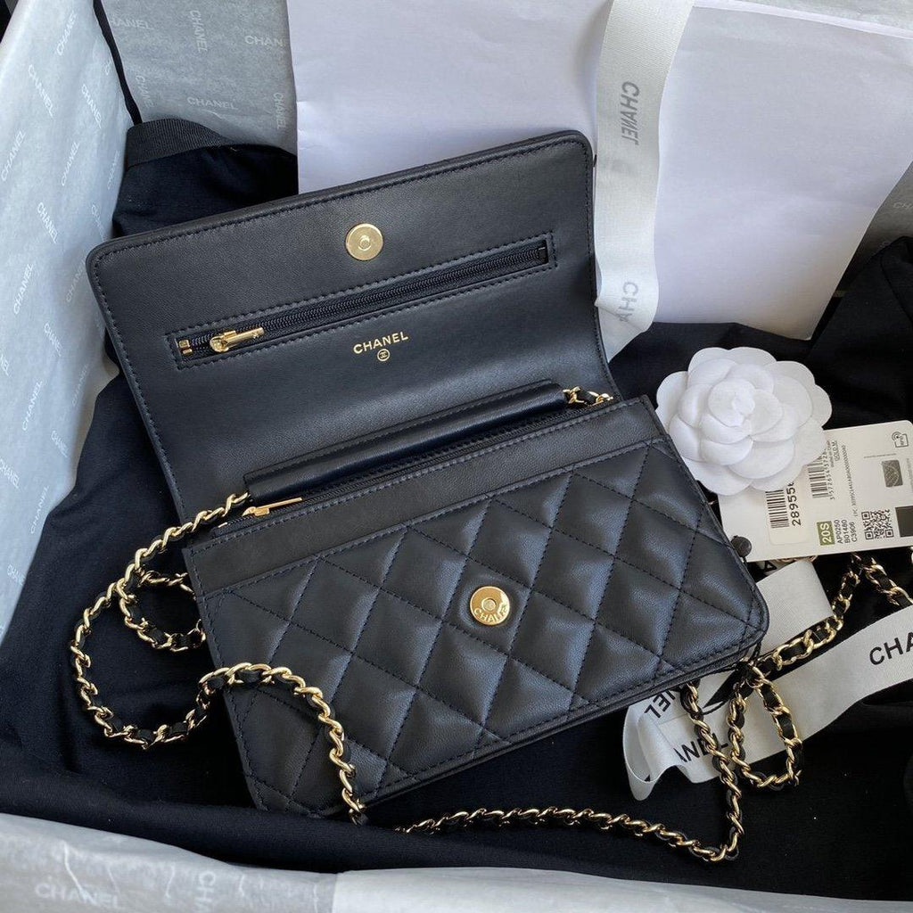 Chanel Wallet On Chain WOC Black Lambskin - Classic Black — view 4