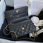 Chanel Wallet On Chain WOC Black Lambskin - Classic Black — view 4