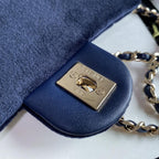 Chanel Square Mini Classic Flap Bag Velvet — view 9
