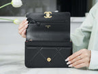 Chanel 19 WOC Wallet On Chain AP0957 Black Flap Bag — view 6